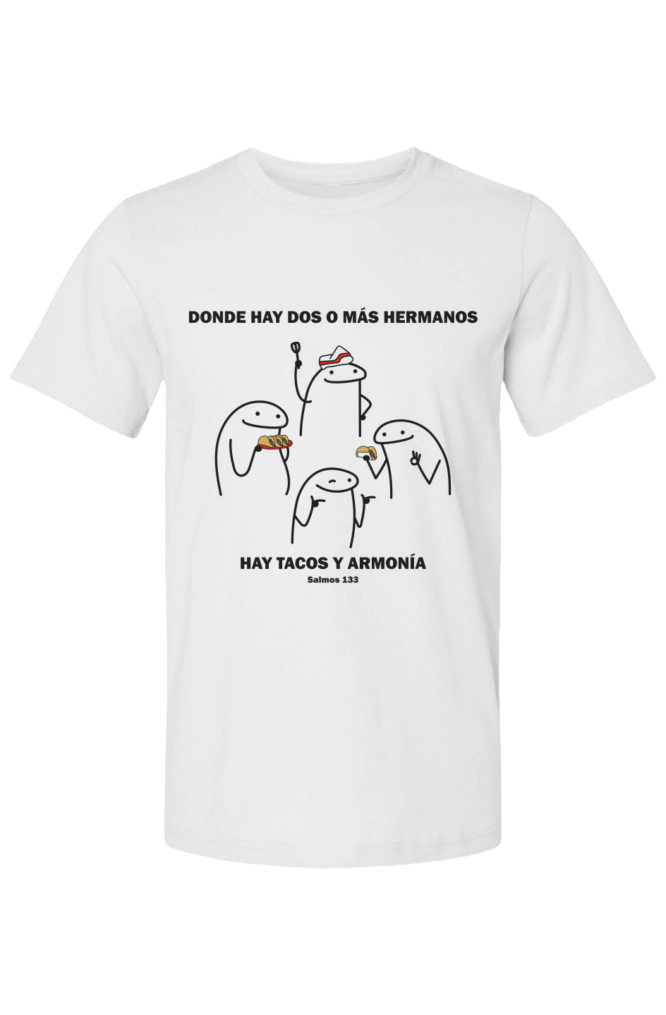 Camiseta "Donde hay dos o mas" - color banco, one 