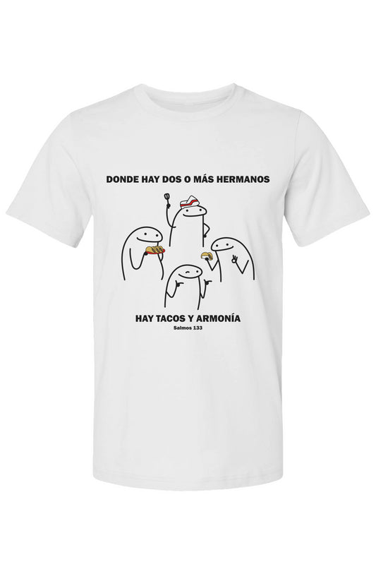 Camiseta "Donde hay dos o mas" - color banco, one 