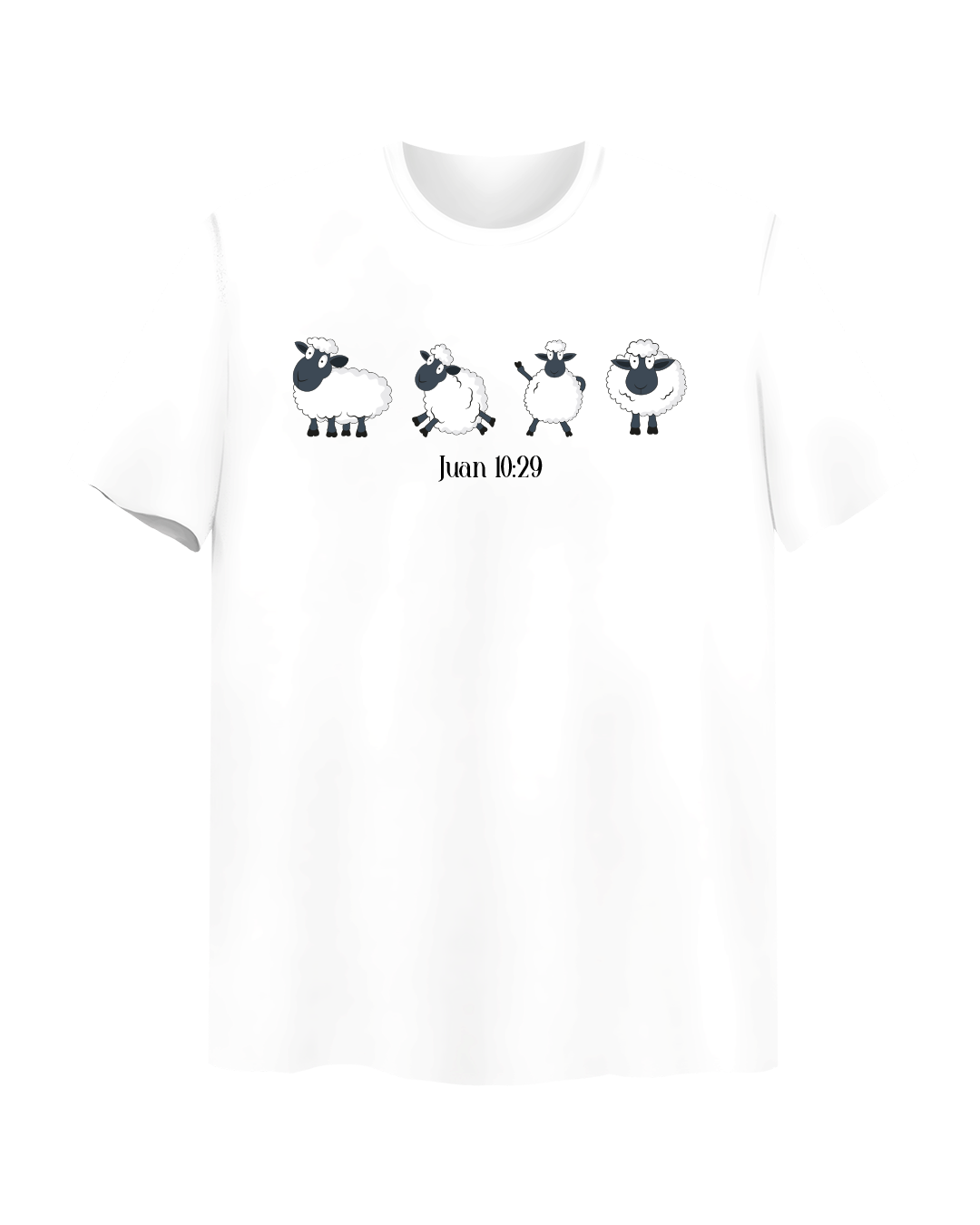 Camiseta Femenina "Eres Mi Oveja" - blanco - single sided