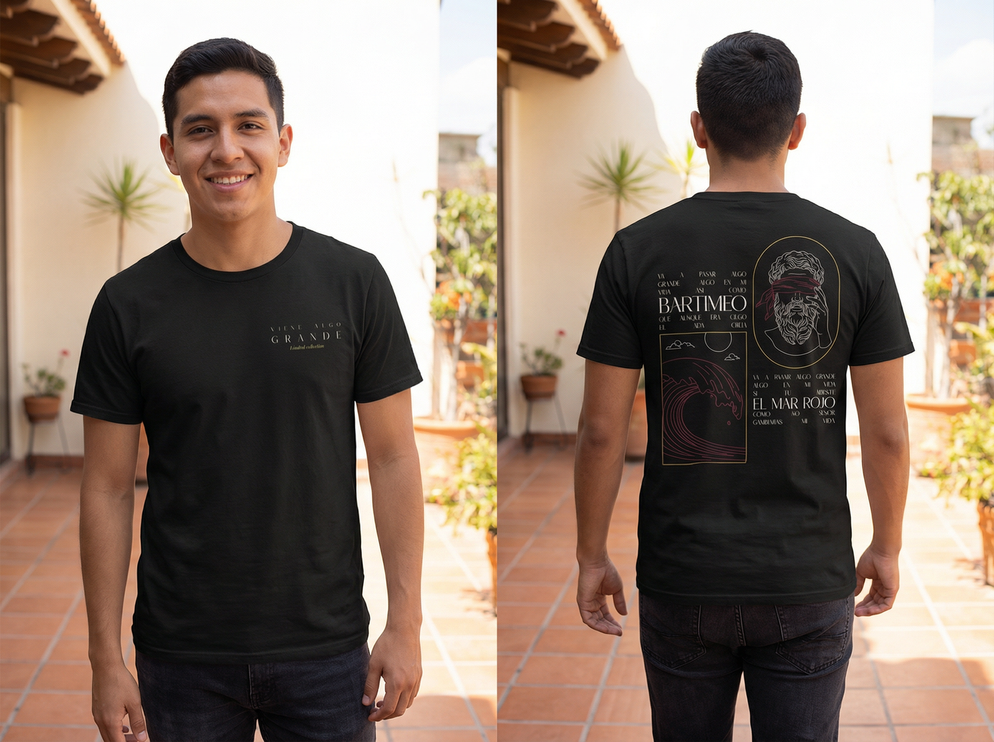 Camiseta "Bartimeo" - negro, both sides