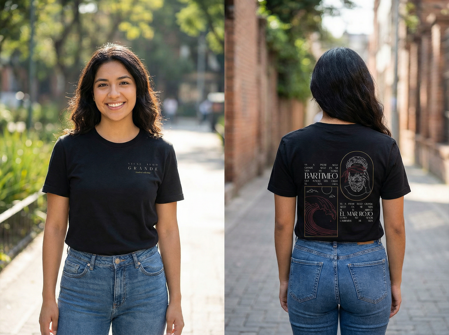 Camiseta "Bartimeo" - negro, both sides